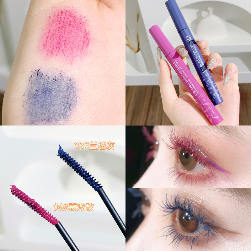 xixi Big Eye Sister mascara: Waterproof, non-smudging, slender and curly, each strand distinct, small brush head, colorful mascara full figure
