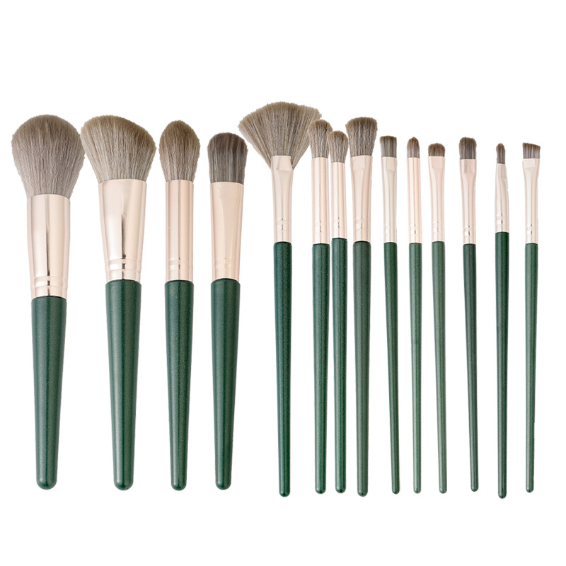 Cangzhou Lvyun 14-piece makeup brush set: eyeshadow brush, foundation brush, concealer brush, blush brush, makeup tube brush, contour brush Item Picture