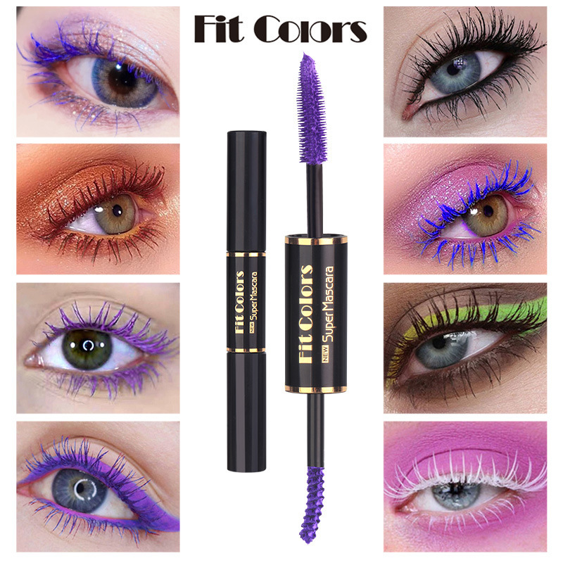 Fit Colors Double-head colored mascara is thick, curly and less likely to smudge white hair full figure