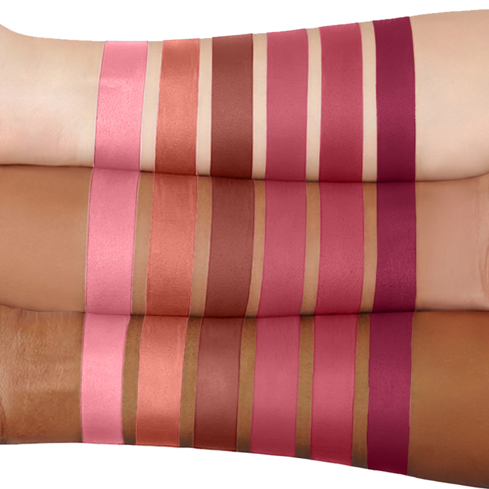 SAM SUGAR 6-color velvet matte Lipstick pen Easy to apply bevel rotating Lipstick Specification drawing