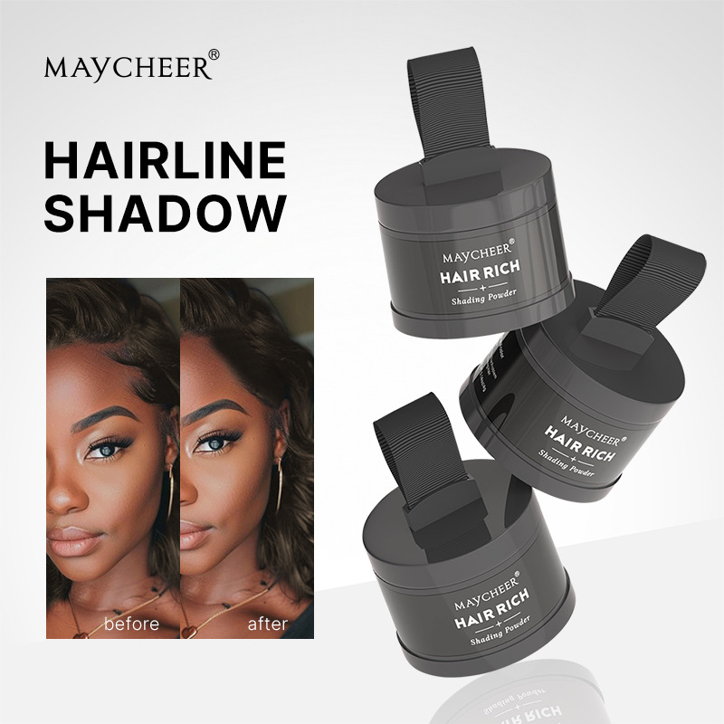 MAYCHEER Hairline Contouring Shadow Powder 31 color for Forehead Contouring and filling Hairline replacement 3089 full figure