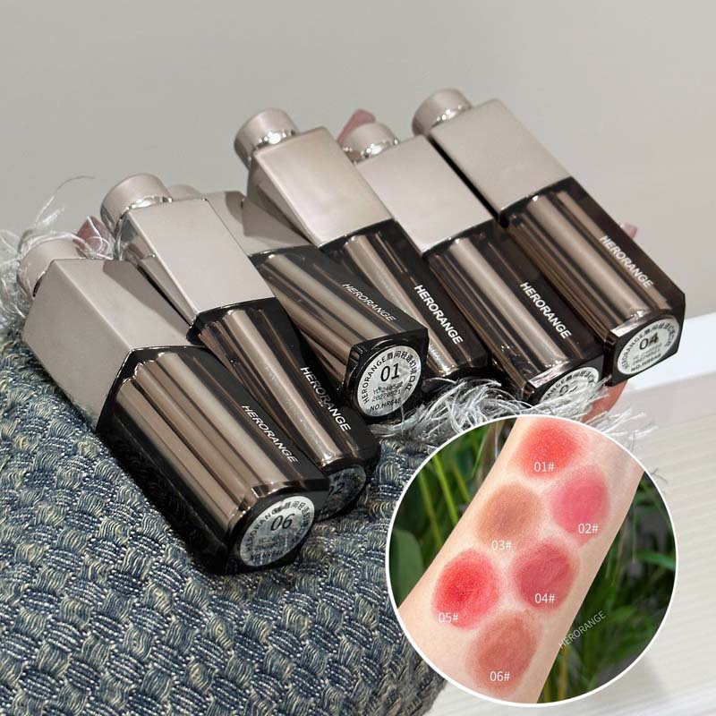 HERORANGE~ Lips Whisper Illusion Lipstick, clear and moisturizing, with a mirror-like luster. Pouty lips are less likely to stick to a cup of lipstick Specification drawing