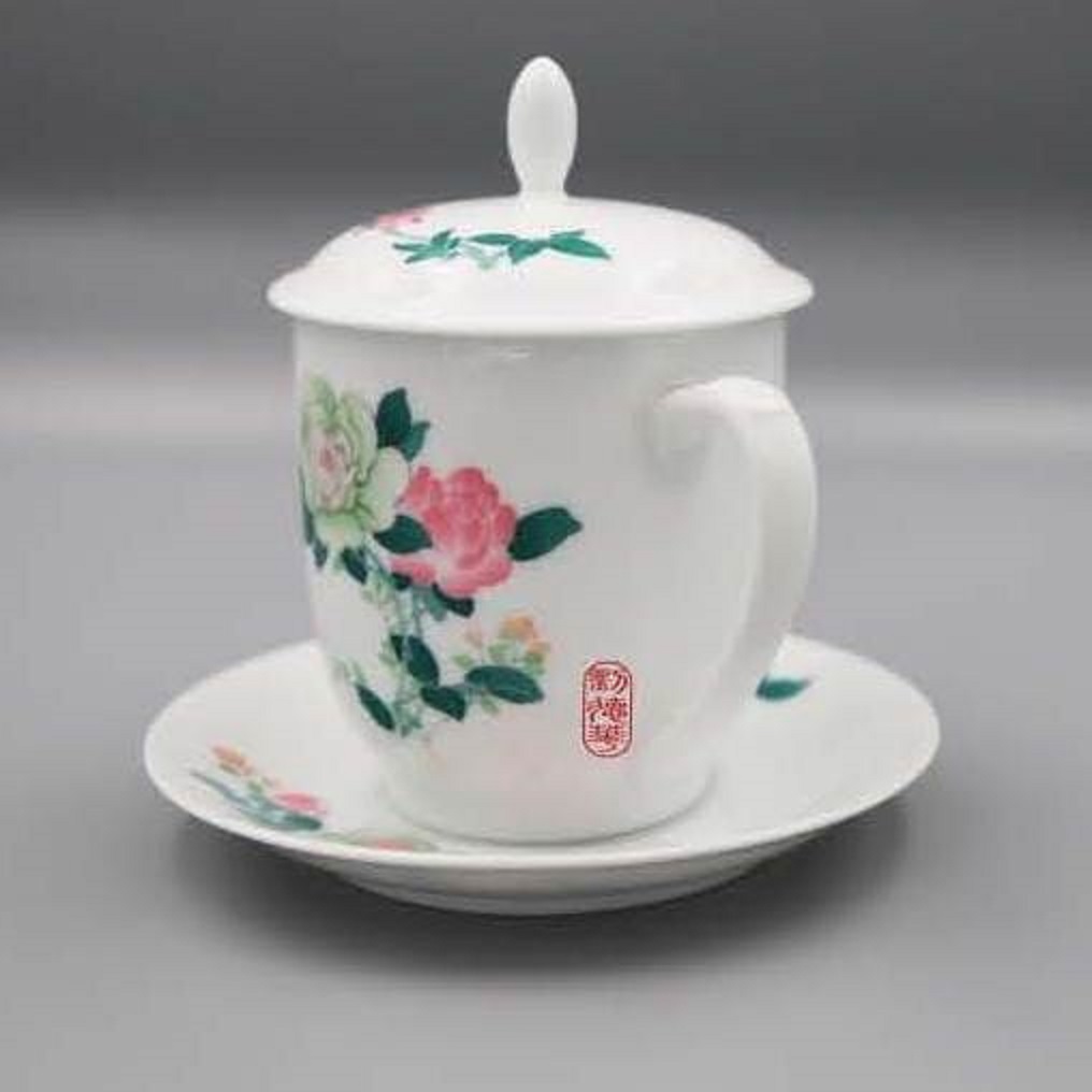 Chinese-style tea cups, office cups, conference anniversary event souvenirs