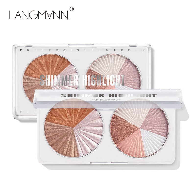 Langmanni/ Langmanni Dual-color mixed bright crystal high-gloss Powder three-dimensional Fine multi-functional practical decorative plate Specification drawing