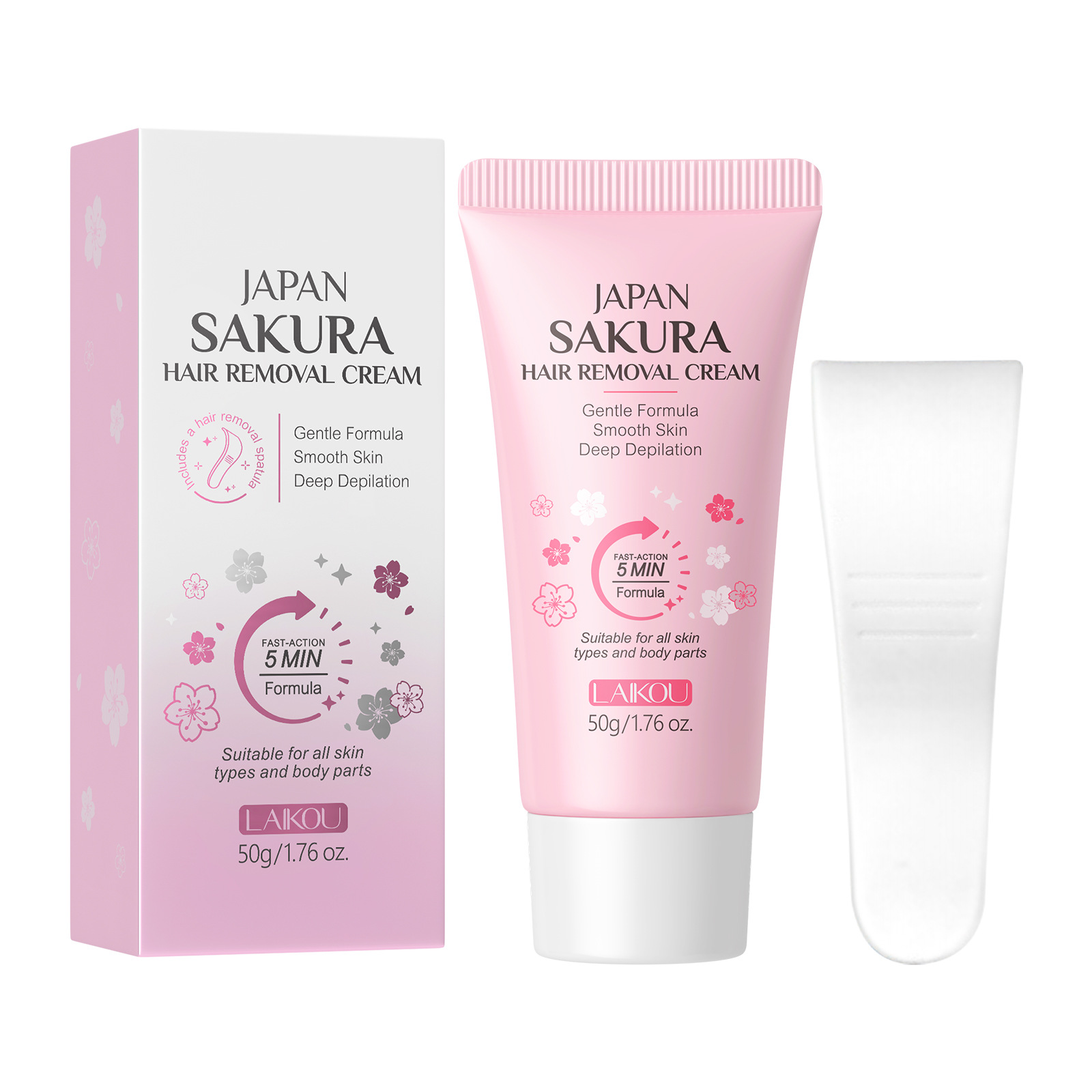 Cross-border new cherry blossom hair removal cream 50g, no black spots left under leg hair and armpits, non-irritating skin care product manufacturer in stock Item Picture