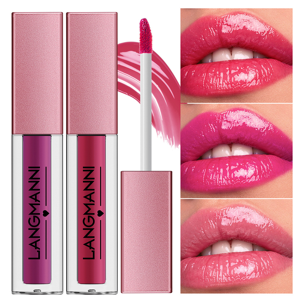 Langmanni 12-piece Lip Gloss Set, Lip Gloss, Lip Blush and Glossy Lip Gloss Gift Box Set details Picture
