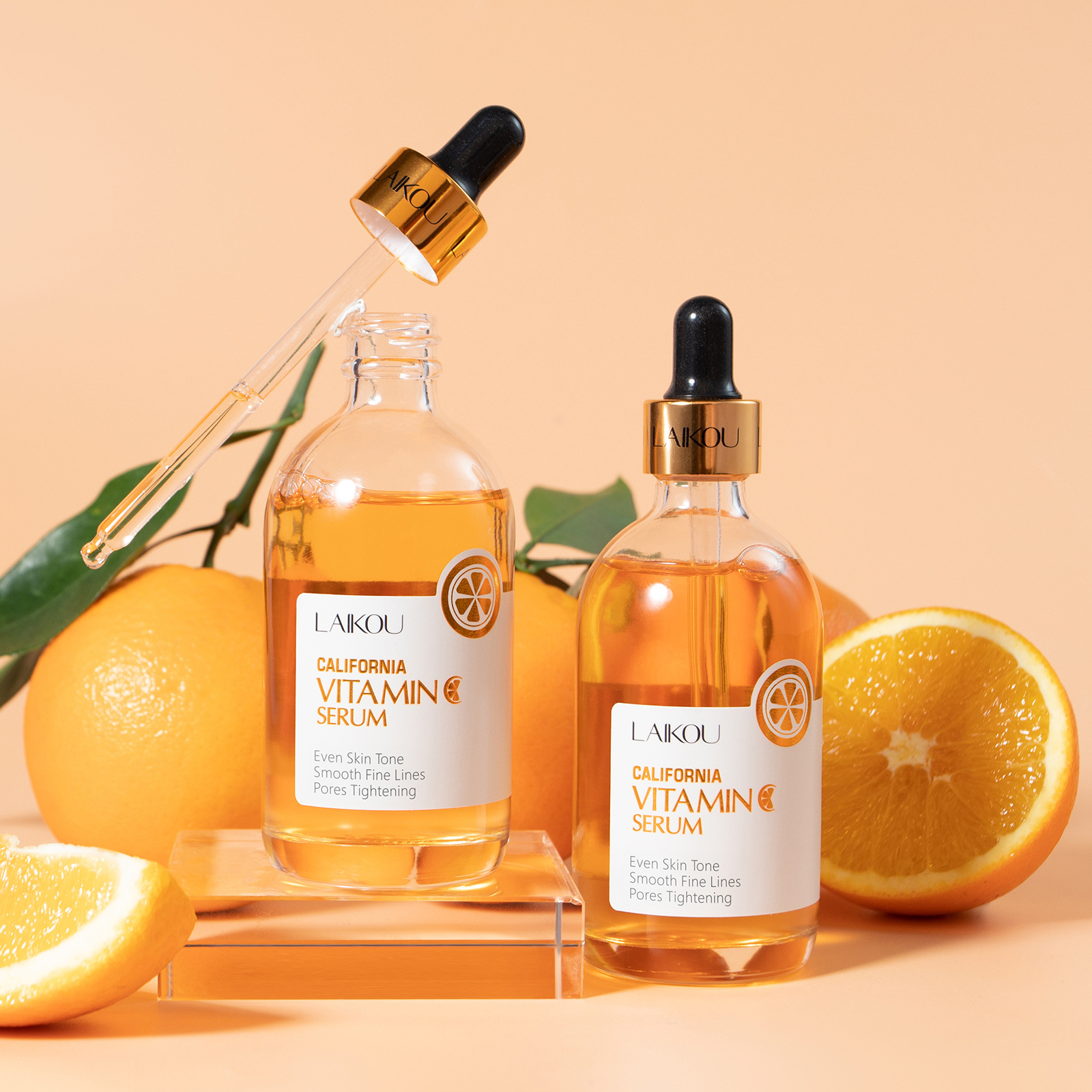 LAIKOU Vitamin C Essence 100ml Hydrating, Moisturizing and beautifying skin care products manufacturer wholesale cross-border supply full figure