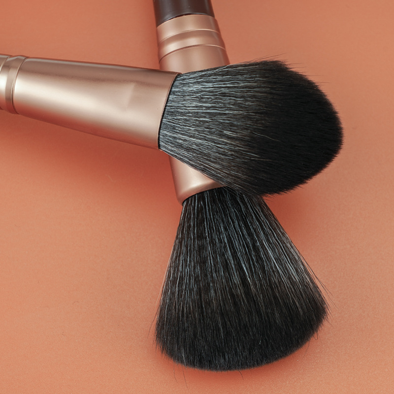 New 6-piece natural wood-colored velvet bag, large brush, soft bristle eyeshadow brush, powder brush, foundation brush, complete set of makeup brushes Application Scenario