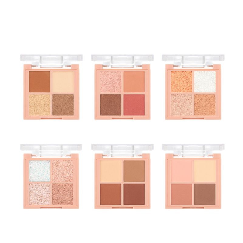 Ruili Makeup four-color eyeshadow matte pearlescent earth tone eyeshadow palette, affordable brand cosmetics and beauty wholesale Item Picture