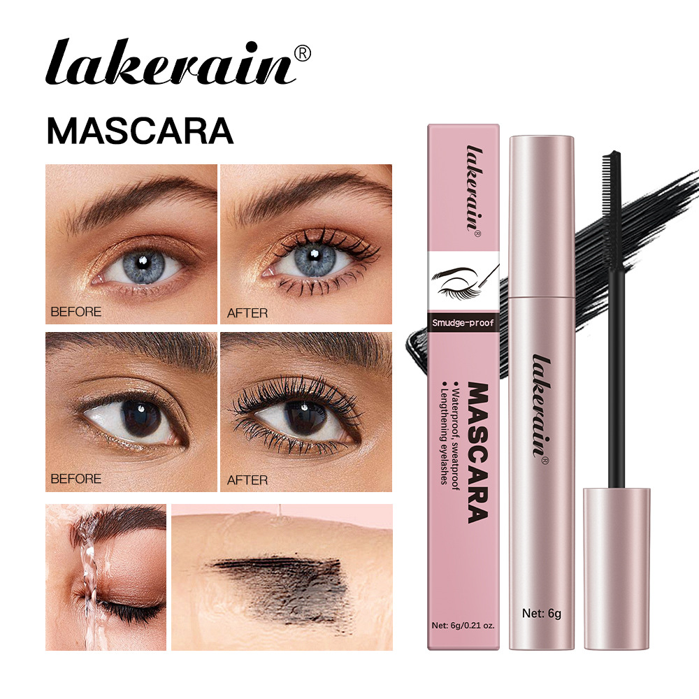 Lakerain Long and curly mascara Black mascara full figure