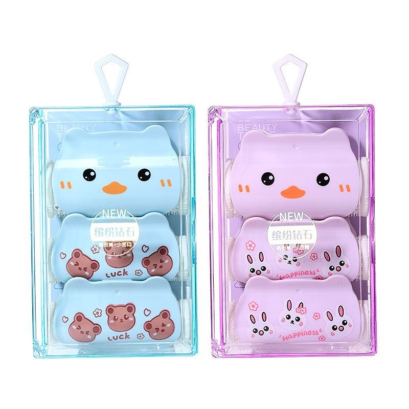 LMLTOP Cartoon Hair Curler Set of 3 pieces for Air bangs, Size SY135 Item Picture