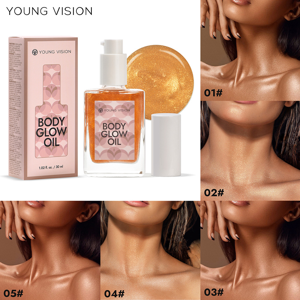 YOUNG VISION Fragrance Highlighter, Facial Contouring Highlighter, Whole Body Brightening Liquid, Beach Sexy Body full figure
