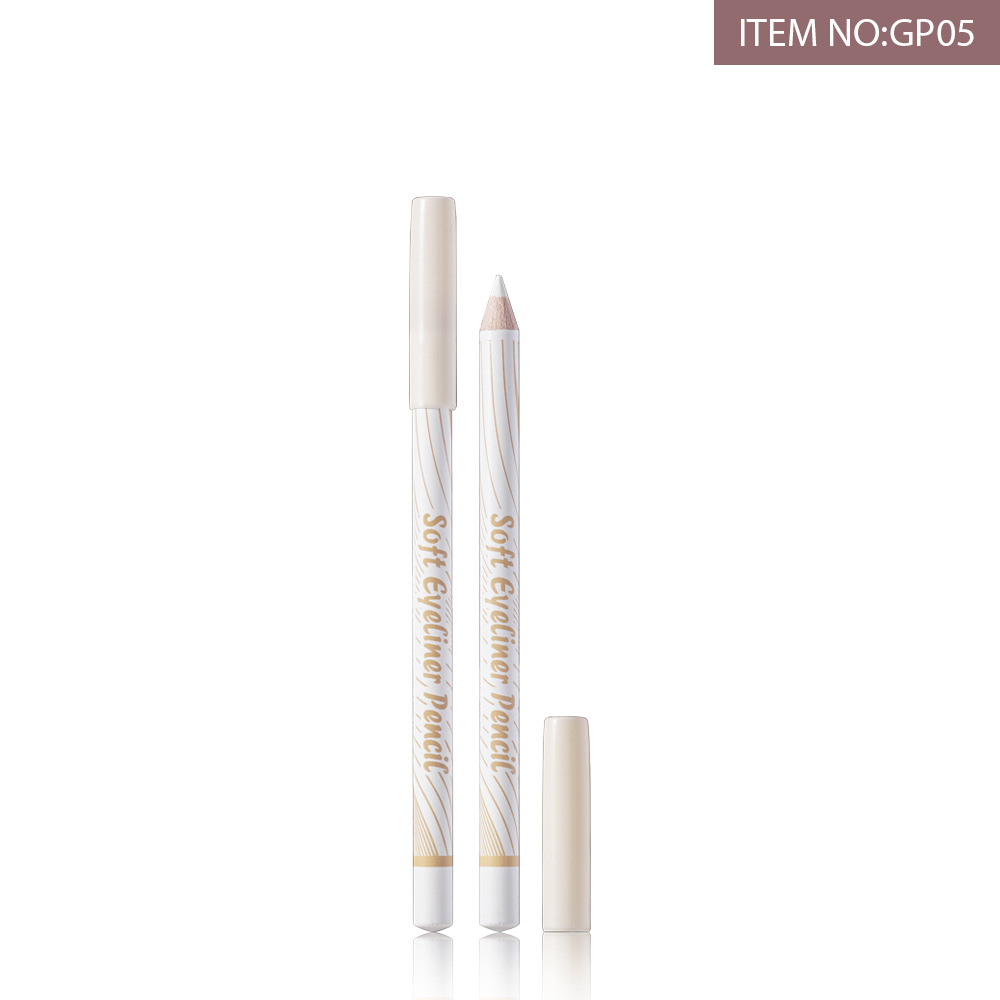 GIGIROSE's white eyeliner pen, a horizontal pencil, brightens the eyes, is water-resistant and sweat-resistant, and does not easily smudge. It is an artistic line sculpture Item Picture