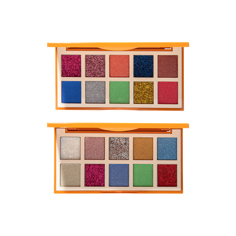 Ruili Cross-border Eyeshadow Fine Glitter Gel Stage Makeup Colorful Festival Atmosphere Eyeshadow Palette Cosmetics wholesale Item Picture