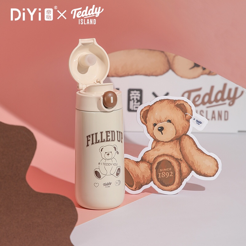 【2023 Autumn/Winter New Collection 】 New series Launched 🆕BW1041 Di Yi X Teddy Ailan Classic Jumping Series 400ml, inner and outer 304, direct drinking spout, with built-in handle! pic 6