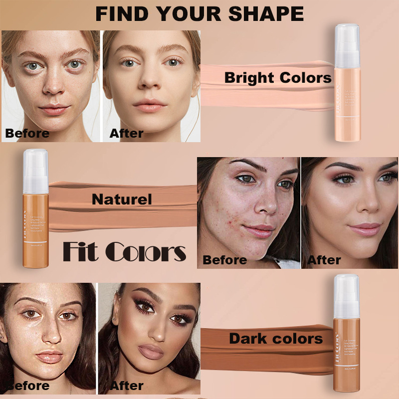 Fit Colors 8-color 30ML Matte Foundation details Picture