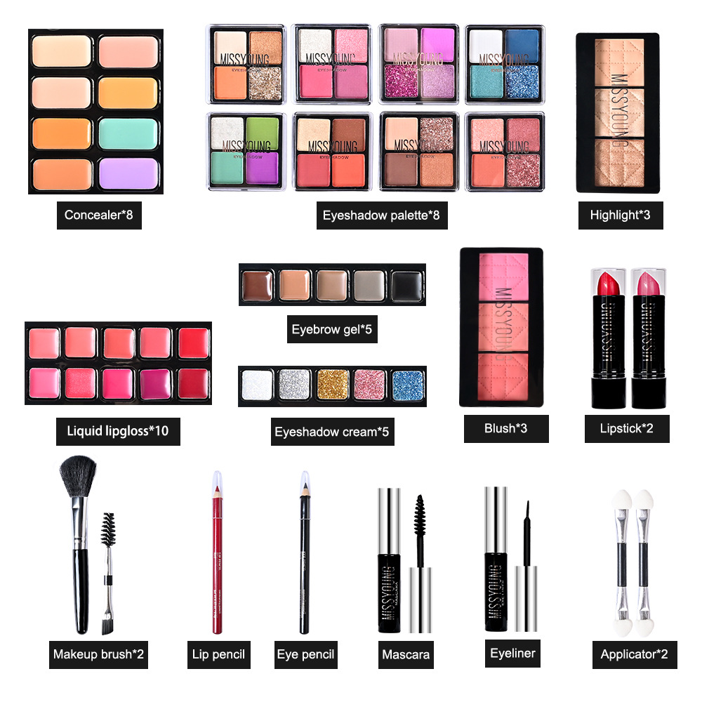 76-color new export makeup set, cross-border e-commerce cosmetics set, festival gift set Item Picture