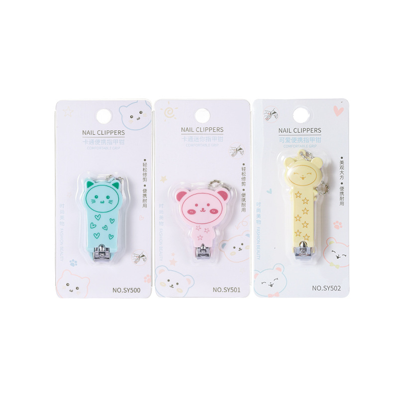 LMLTOP cartoon nail clippers, cute nail trimming knives, compact and portable stainless steel nail clippers SY500 Item Picture