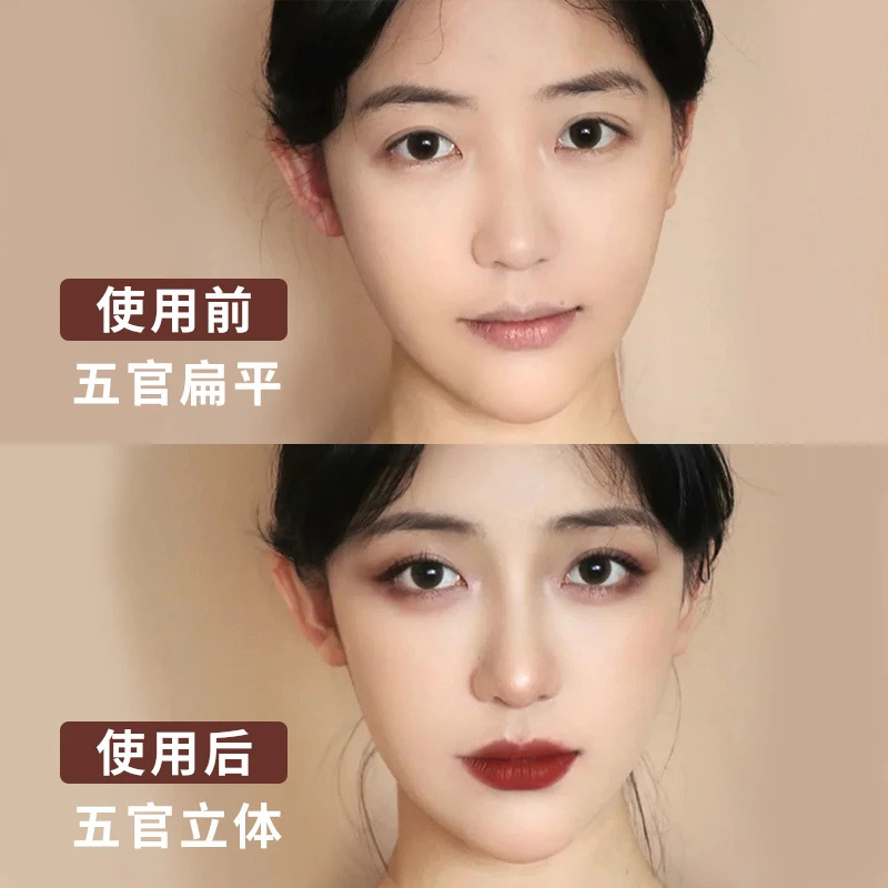 pipl Liquid Highlighter Contouring Stick, Cement Stick, Nose Shadow, Side Shadow, Face brightening, and Liquid Contouring liquid for women, Cross-border Application Scenario