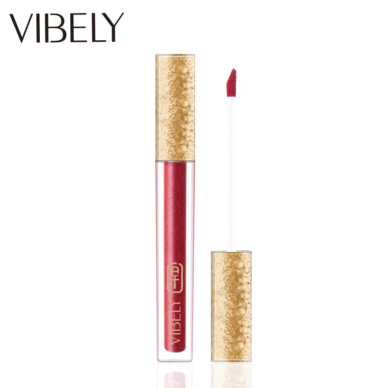 VIBELY Cross-border Non-stick Cup Matte Lip Gloss 15-color non-fading Liquid Lipstick Pearl Sparkling Lip Gloss Makeup Item Picture