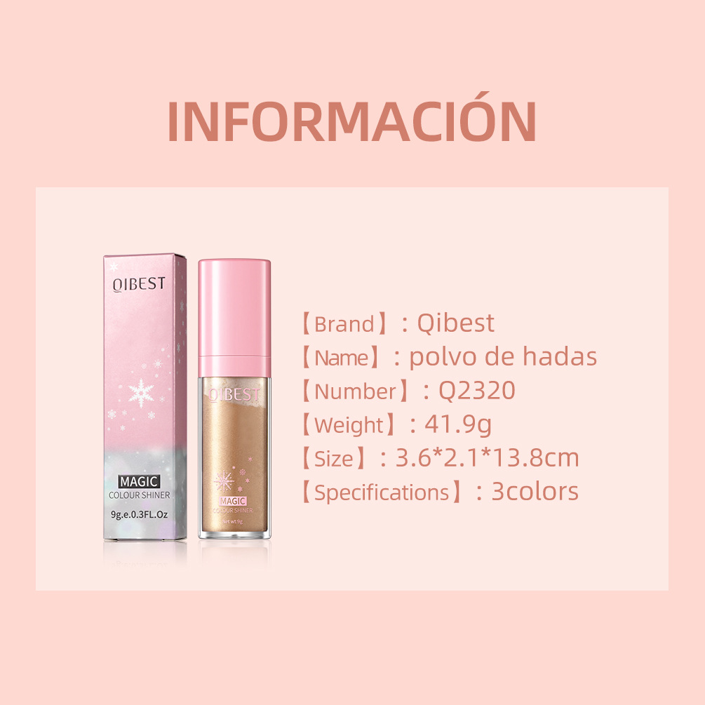 QIBEST High-Gloss Pat Powder, High-gloss Pearlescent Sparkling Fairy Powder, Full-body brightening Natural Three-dimensional Loose Powder, Contouring Powder Application Scenario