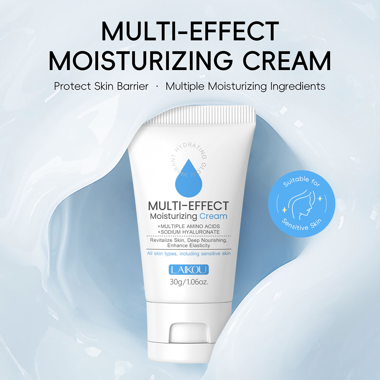 Cross-border LAIKOU Water Gel Cream 30g Hydrating, moisturizing and nourishing skin care products manufacturer in stock, one-piece consignment details Picture