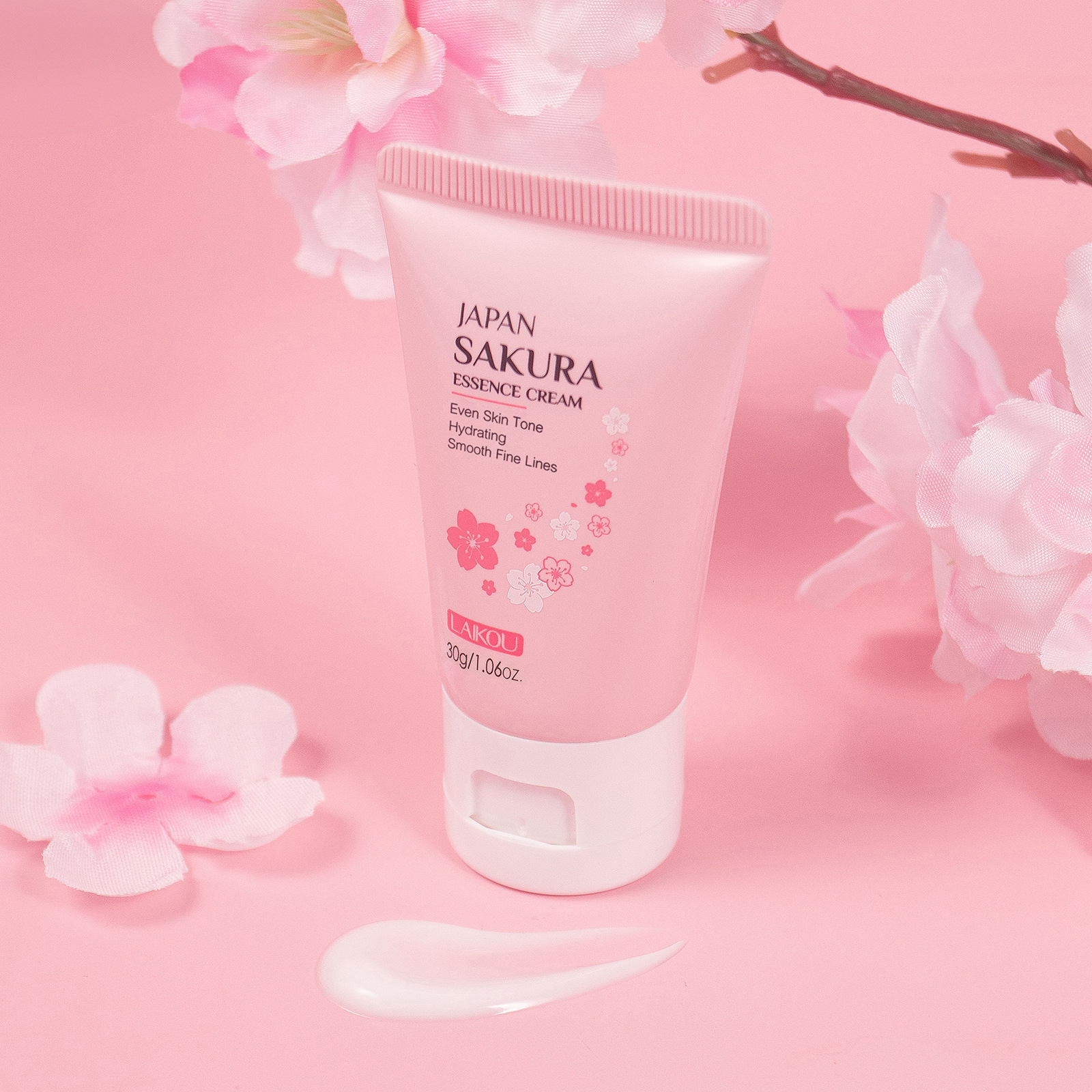 LAIKOU Cherry Blossom Essence Cream 30g, a moisturizing and hydrating skin care product in stock from the manufacturer full figure