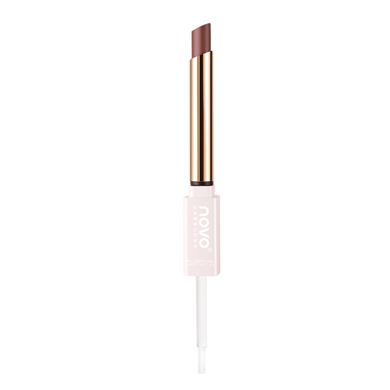 NOVO Smooth Mist raincoat Lipstick Waterproof setting, one-coat film not easy to stick to the cup, lock lip color lipstick wholesale Item Picture