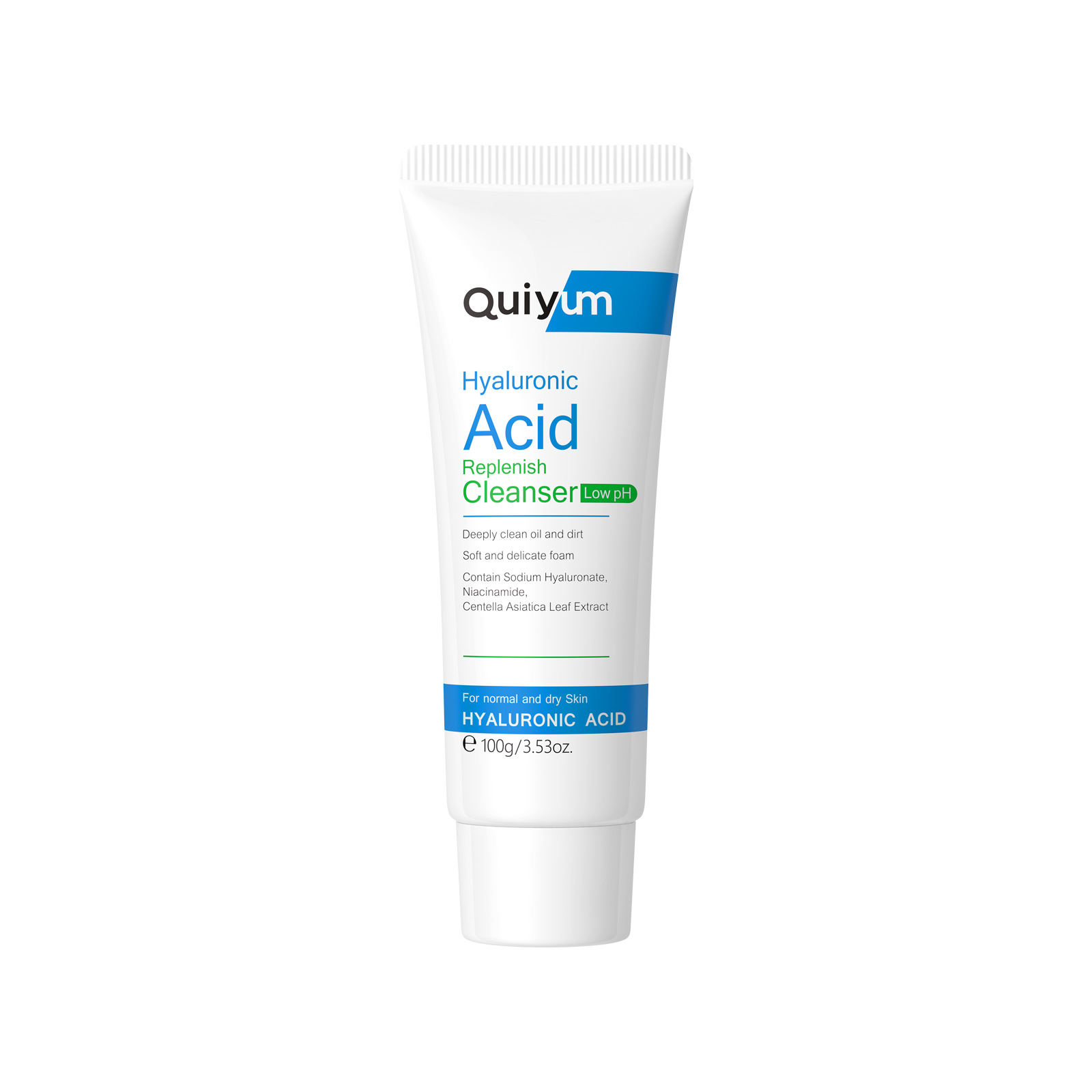 Cross-border quiyum hyaluronic acid Facial Cleanser 100g facial cleansing and skin care products, facial cleanser manufacturer in stock wholesale Item Picture