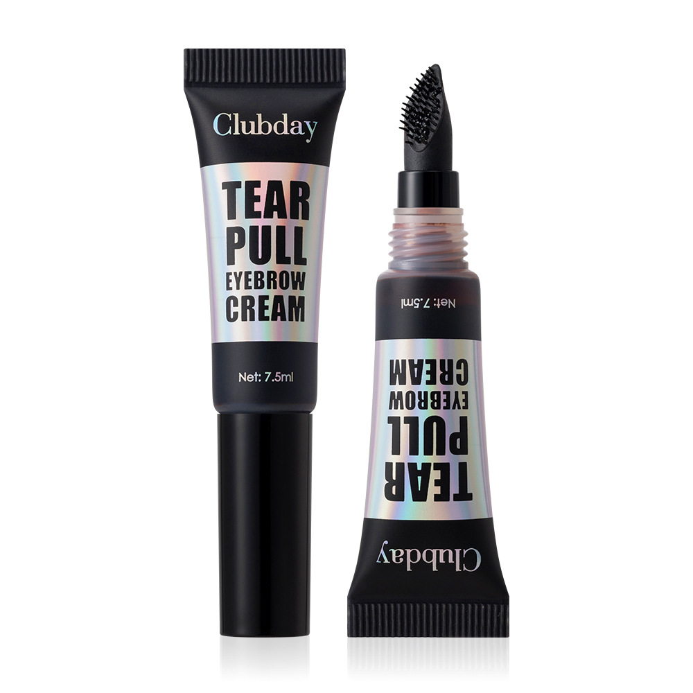 Clubday Cross-border peel-off eyebrow gel, large brush head for easy peeling, available in 4 colors Item Picture