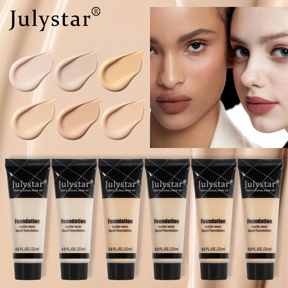 Julystar Beauty Facial Matte Foundation that doesn't smudge easily full figure