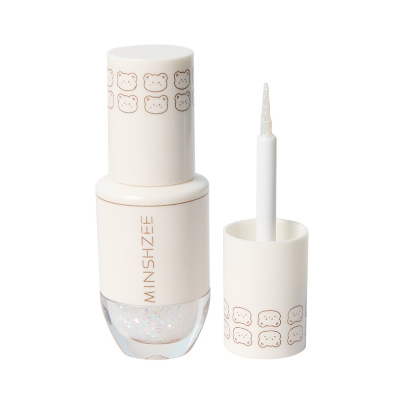MINSHZEE Mingxi Zhi Liquid Eyeshadow, one drop of Tear Sequin Glitter Powder Mermaid Pearl Single Color Eyeshadow, Fine Glitter Cross-border Item Picture