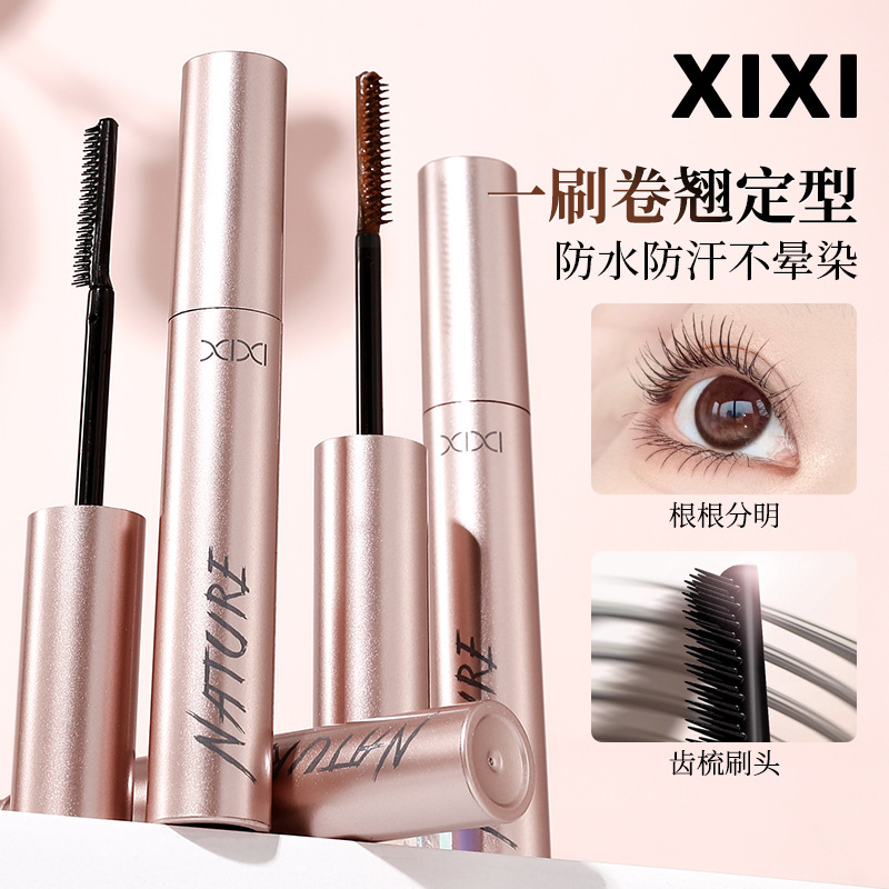 xixi Curling Magic Mascara is waterproof, sweat-proof, and not prone to smudging. It naturally elongates and thickens the mascara with distinct curls details Picture