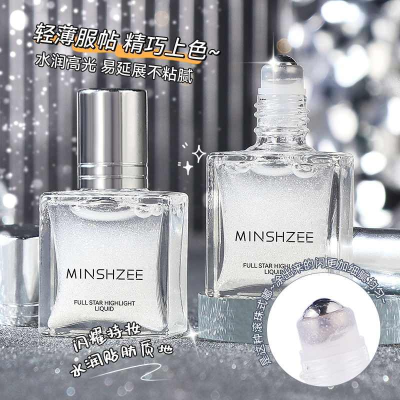 Mingxi Zhi Full Sky Star High Gloss Liquid, Face Brightening Liquid, Collarbone Flash Powder, Body High Gloss, Small Diamonds, Flash Ball, Cross-border full figure