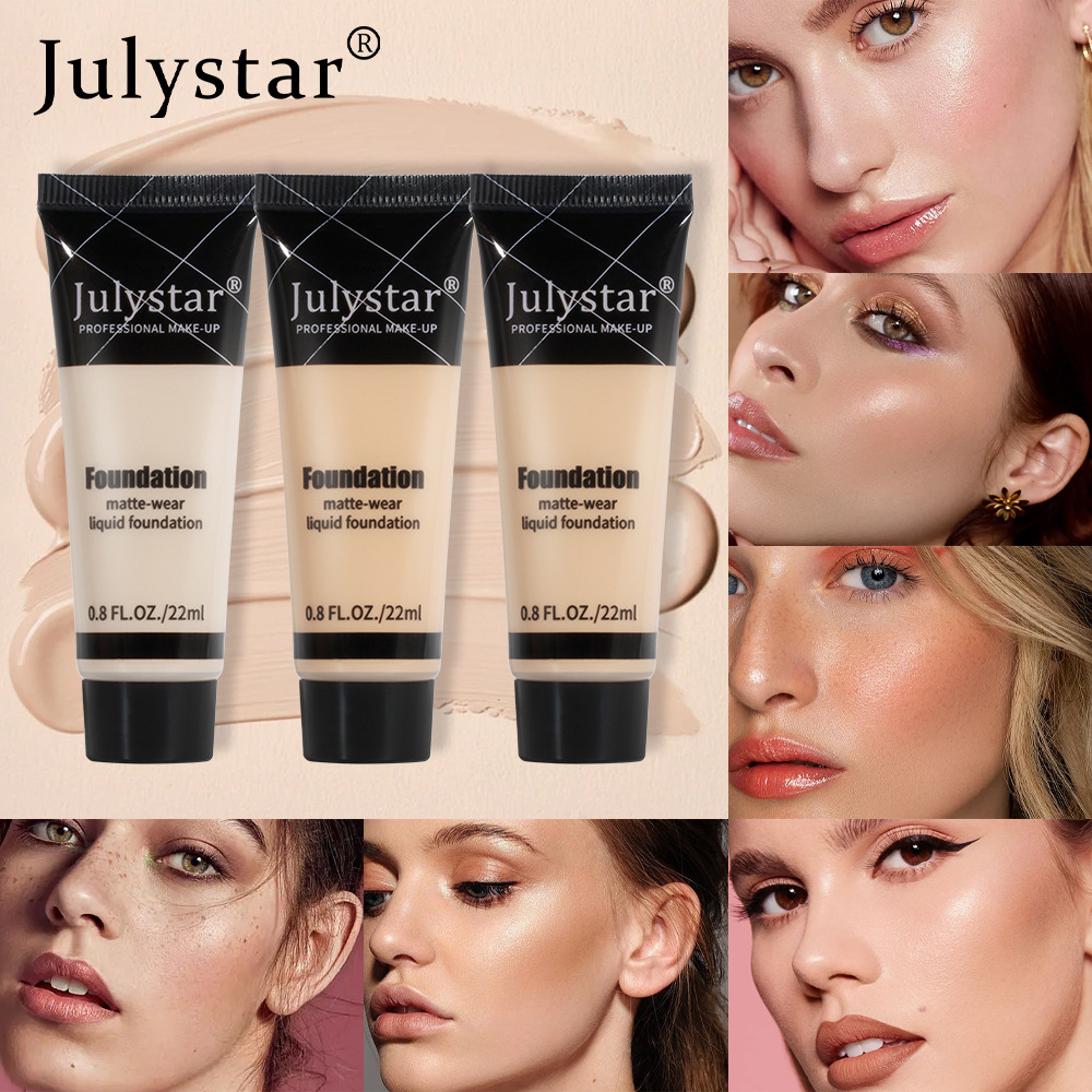 Julystar Beauty Facial Matte Foundation that doesn't smudge easily details Picture