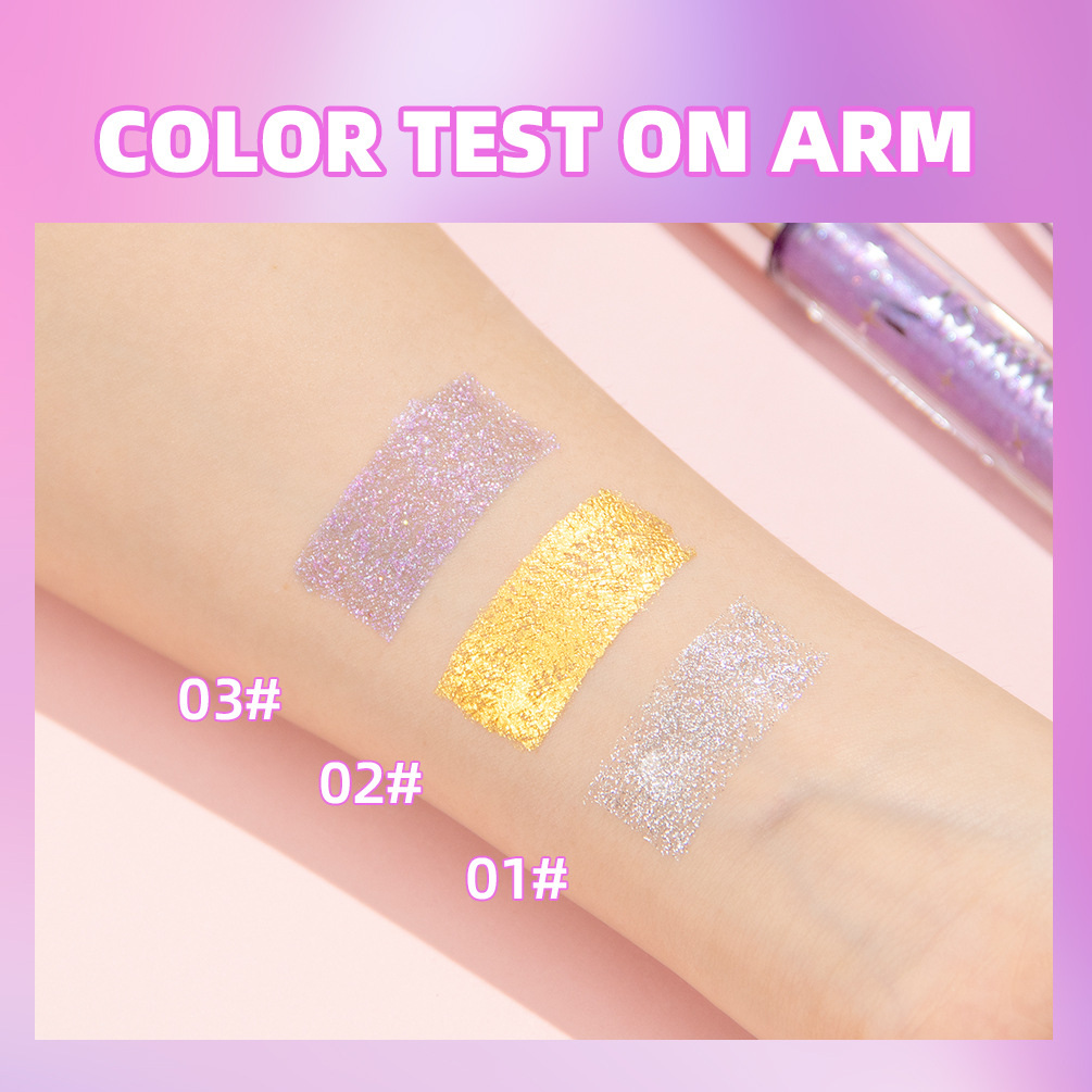 QIBEST Cross-border Sparkling Diamond Mascara, Sequin Sparkling Snowflake Waterproof and Non-smudge Mascara wholesale Application Scenario