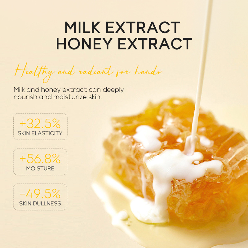 Cross-border English version LAIKOU Honey Milk Hand Wax 120g Hand Mask Moisturizing, hydrating and hydrating Autumn and winter manufacturer in stock Application Scenario