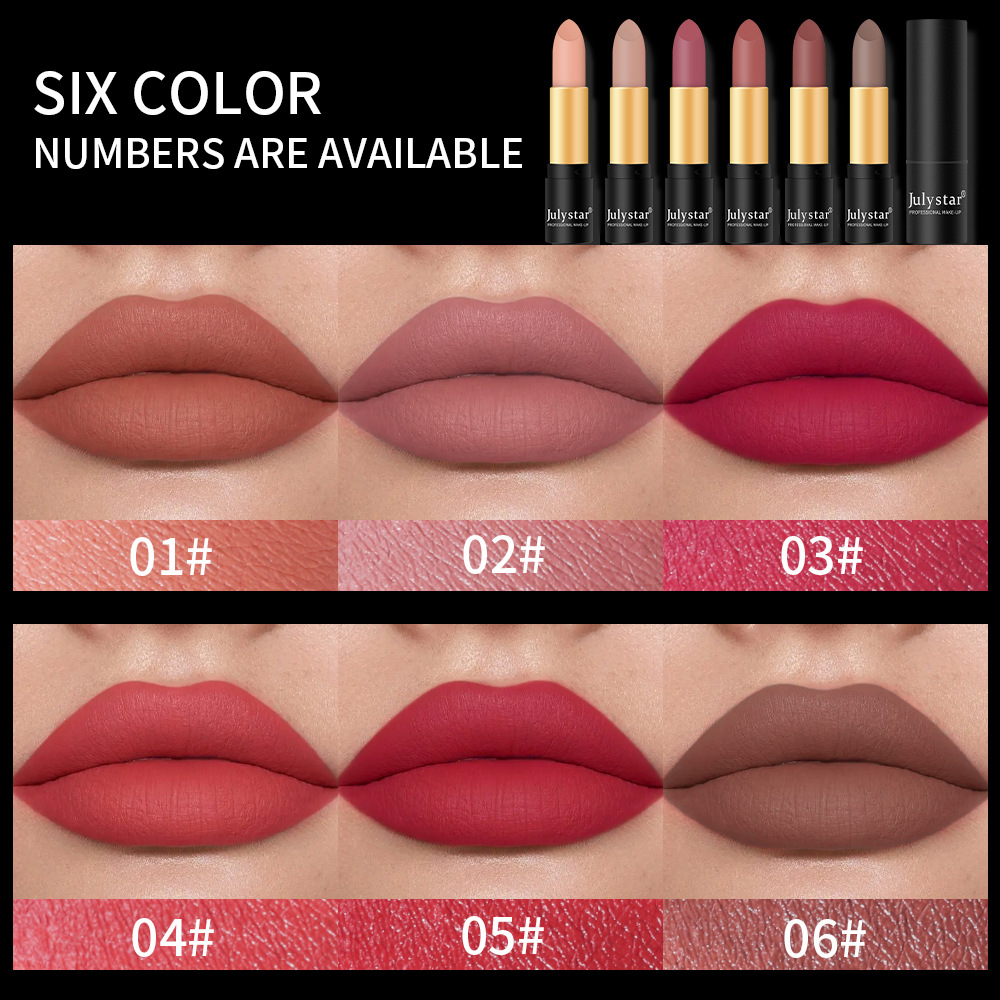 Julystar Christmas Beauty Lipstick is a matte lipstick that is easy to apply and does not fade for Halloween details Picture