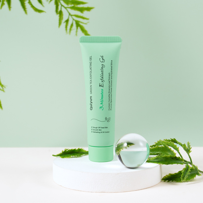 temu version QUIYUM Green Tea Keratin Gel 30g (Tube) Facial Pore Cleansing Keratin Manufacturer full figure