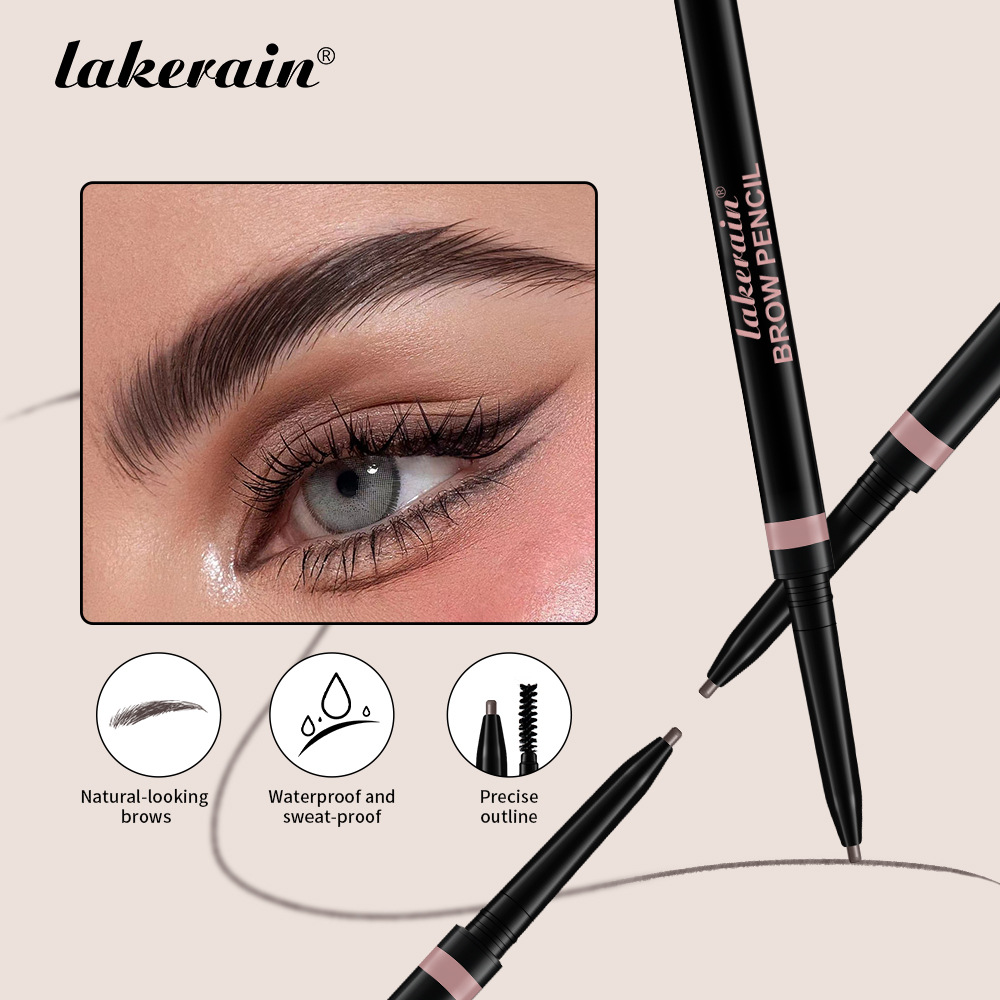 Lakerain Eyebrow Pencil Two-in-One Wild Eyebrow Pencil Specification drawing