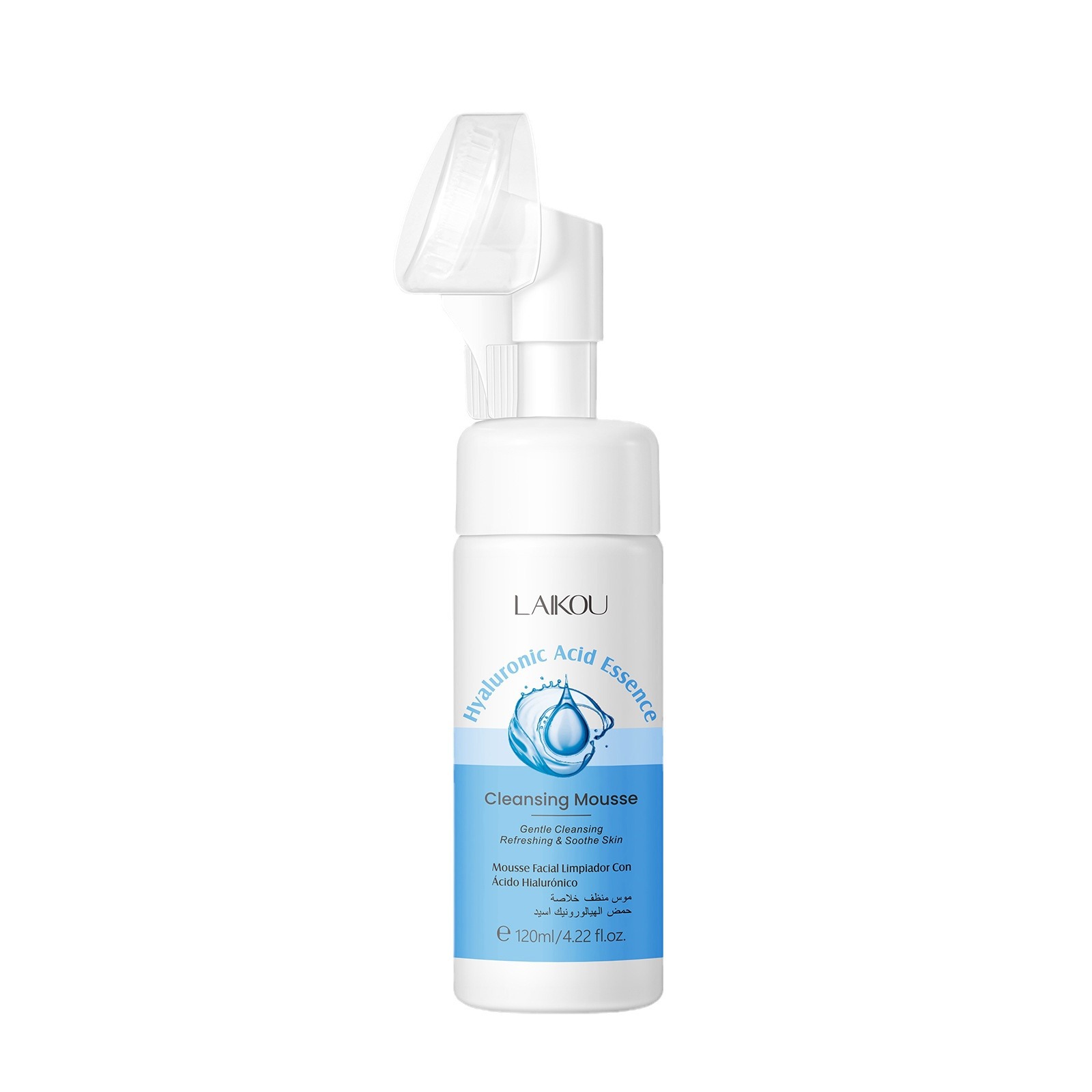 LAIKOU Hyaluronic Acid Cleansing Mousse 120ml New packaging Facial pore-cleaning skin care products manufacturer wholesale Item Picture