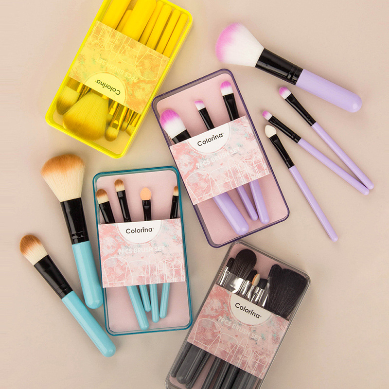 Cross-border customized makeup brush set, macaron blush brush, eyeshadow brush box set, affordable and portable makeup tools wholesale Specification drawing