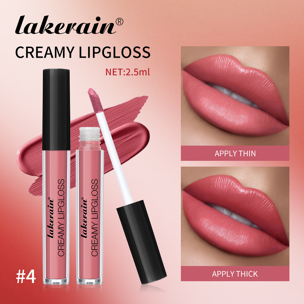 Lakerain Cross-border 8-color matte lip gloss Cream matte Lip gloss Specification drawing