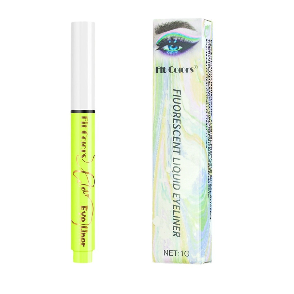 Fit Colors 12-color UV Fluorescent eyeliner Pen Face and Body Painting Pen wholesale for festivals, stages and parties Item Picture