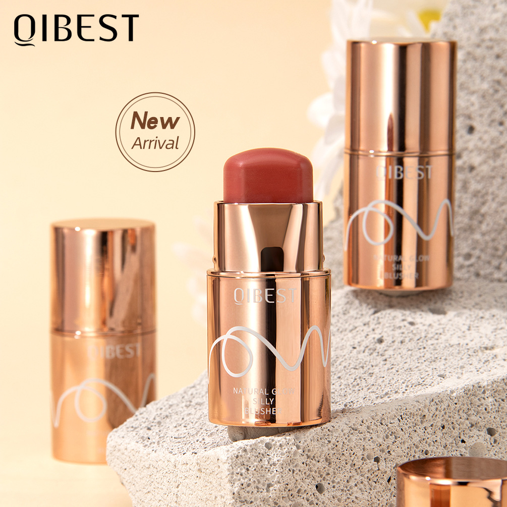 QiBest Cross-border Smooth Blush Stick Brightening and Coloring Blush Stick Rouge Pen Blush Strip Cream Blush Stick details Picture