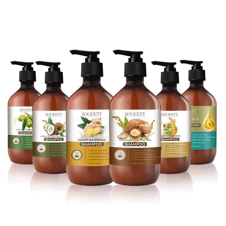 All-english KOGEEYY Ginger Shampoo Plant Nourishing Hair Roots Care Cross-border Hair sham Item Picture
