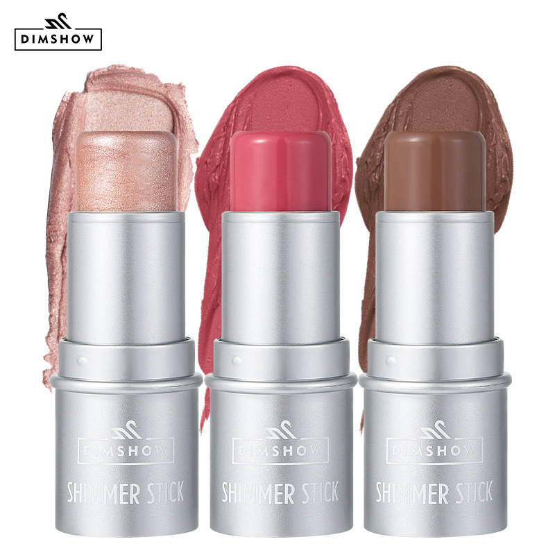 DIMSHOW 6-color High-gloss contouring Stick for brightening and contour modification, Shadow stick for under-eye Three-dimensional Blush and Rouge Stick details Picture