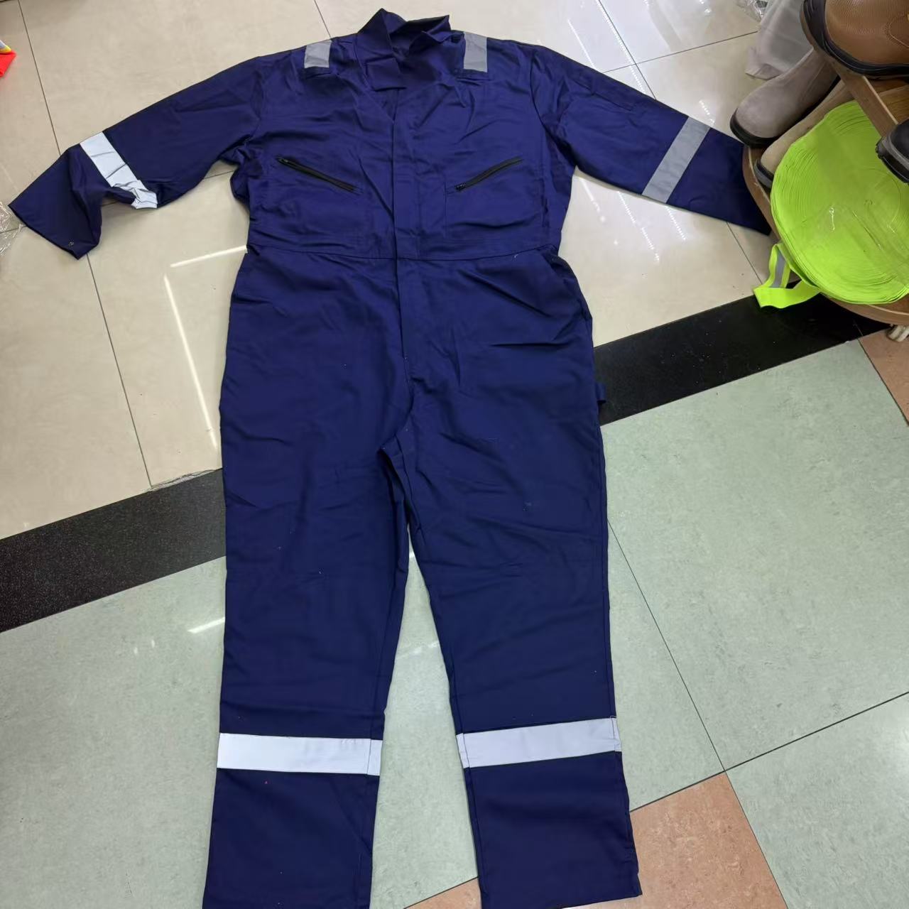 防阻燃防护服防静电工作服夜间高亮反光劳保服