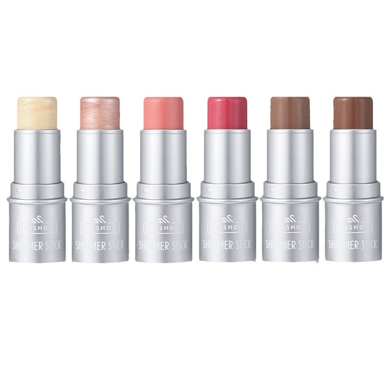 DIMSHOW 6-color High-gloss contouring Stick for brightening and contour modification, Shadow stick for under-eye Three-dimensional Blush and Rouge Stick Item Picture