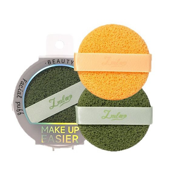 LMLTOP Cleansing Honeycomb Facial Wash Puff 2 Pieces, Makeup remover and Cleansing Mud Mask Magic Tool, Water-Infused Grand Cleansing Puff JJF28 Item Picture
